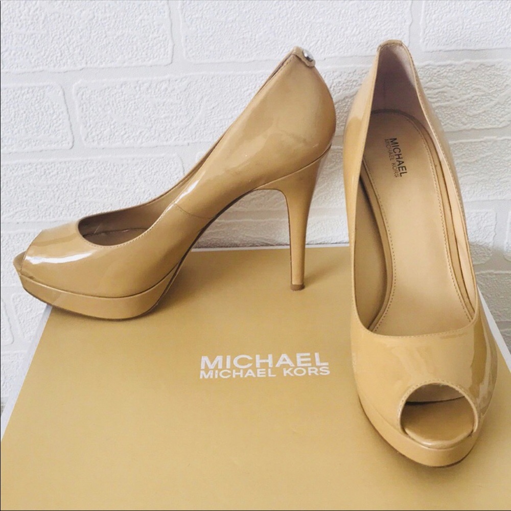Michael Kors peep toe heels